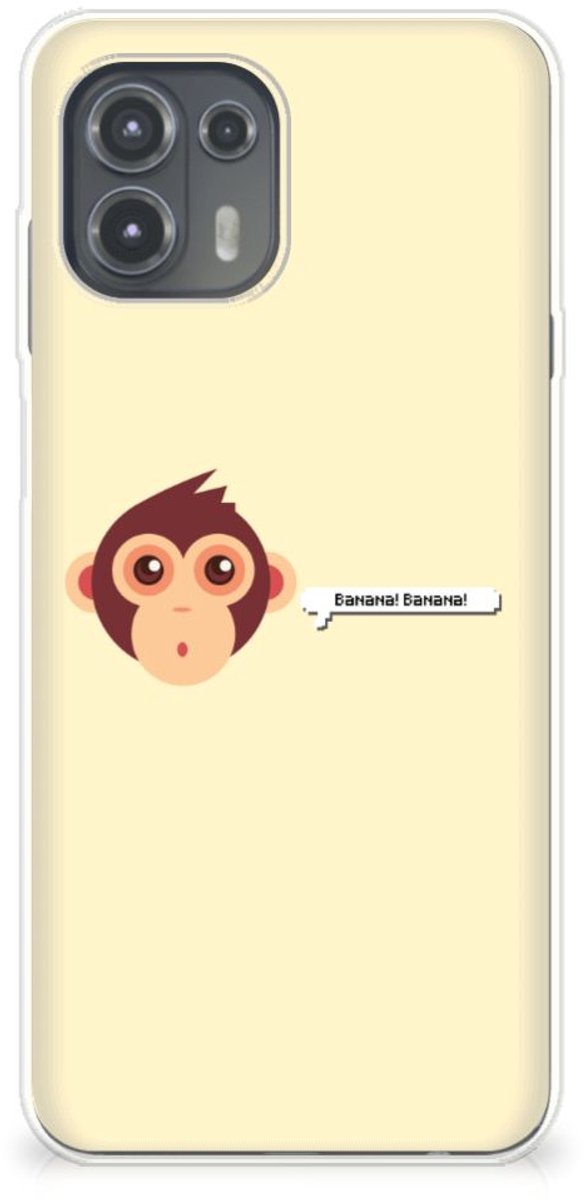 TPU Hoesje voor Motorola Edge 20 Lite Telefoonhoesje met Naam Monkey