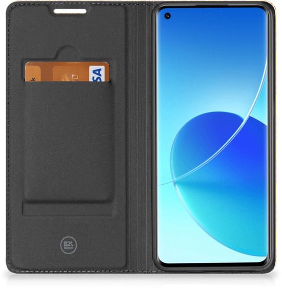 Coque Téléphone OPPO Reno 6 Pro Plus 5G Etui Portefeuille Batik Orange