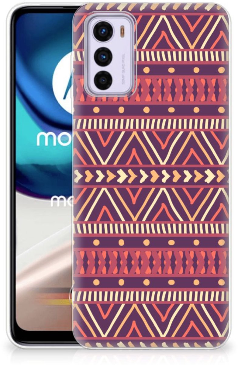 Motorola Moto G42 TPU bumper Aztec Paars