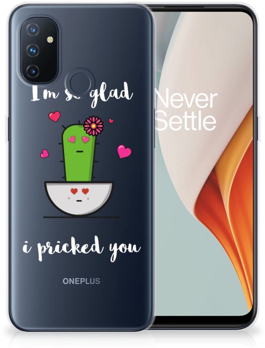 OnePlus Nord N100 Telefoonhoesje met Naam Cactus Glad