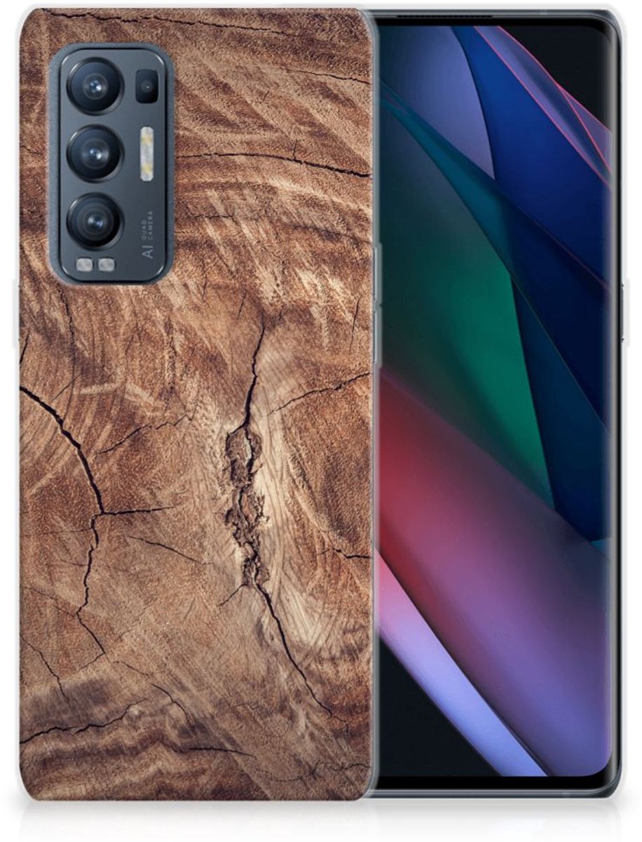 OPPO Find X3 Neo Bumper Hoesje Tree Trunk
