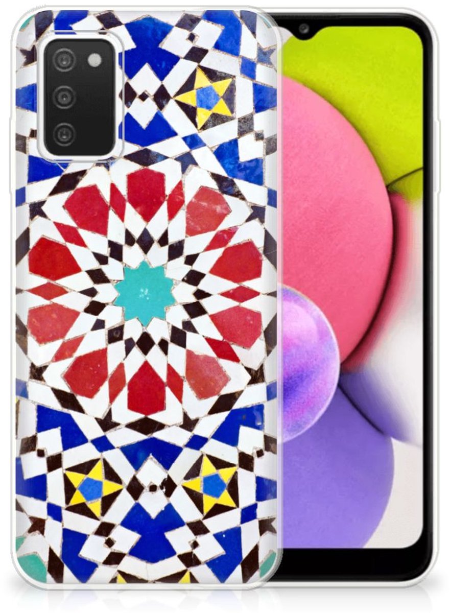 Samsung Galaxy A03S TPU Siliconen Hoesje Mozaïek