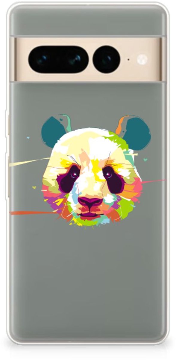 Google Pixel 7 Pro Telefoonhoesje met Naam Panda Color