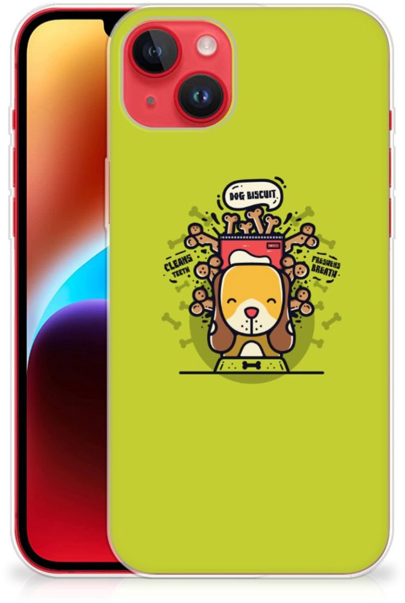 iPhone 14 Plus Telefoonhoesje met Naam Doggy Biscuit