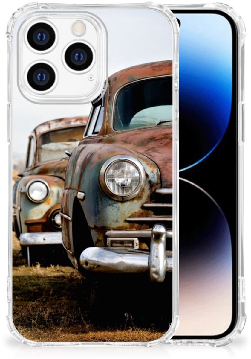 iPhone 14 Pro Anti-shock Hoesje met foto Vintage Auto