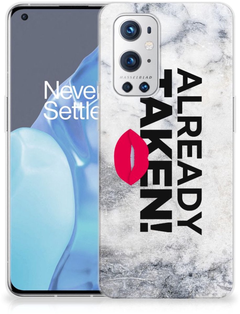 OnePlus 9 Pro Siliconen hoesje met naam Already Taken White