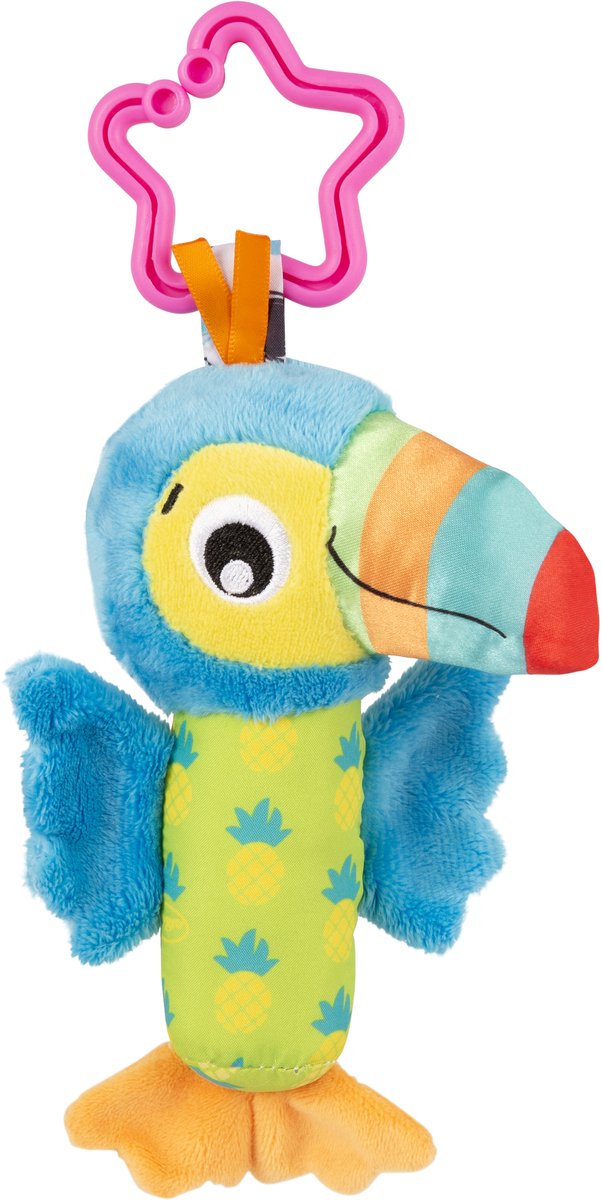 Playgro Tinkle Trio- Hangspeeltjes - Kinderwagenspeeltjes - Rammelaar - Kinderwagenaccessoire - Buggyaccessoire- Educatief Speelgoed - Knuffeldier - Knijpspeelgoed Baby - Ontwikkelingsspeelgoed Baby - Zacht baby speelgoed 3 stuks van Playgro — afbeelding 3
