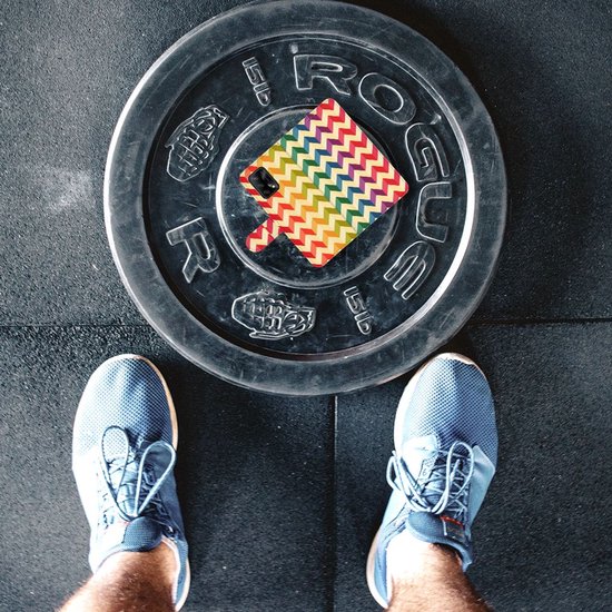 Coque de téléphone mignonne OPPO A74 4G Coque pour smartphone Zigzag Couleur