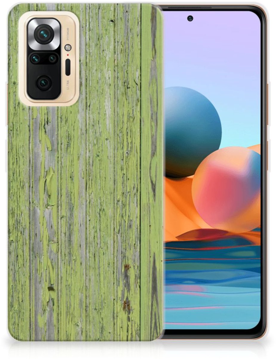 Xiaomi Redmi Note 10 Pro Bumper Hoesje Green Wood