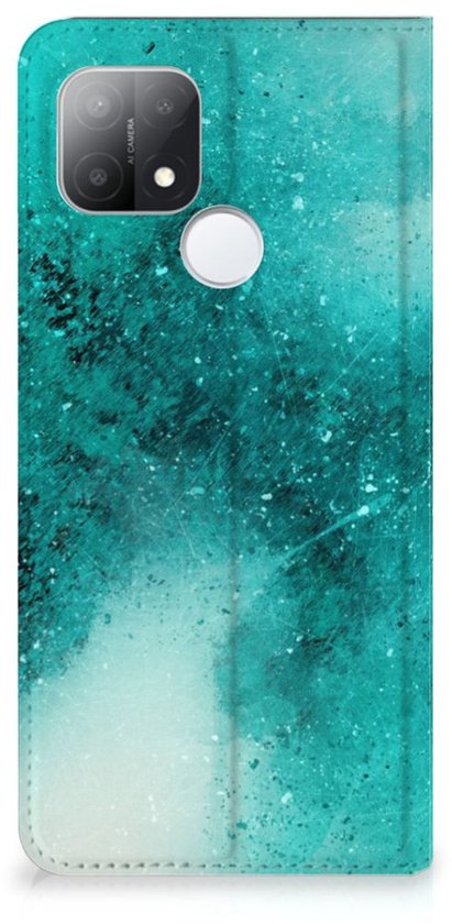 Coque Photo OPPO A15 Smart Cover Peinture Blue