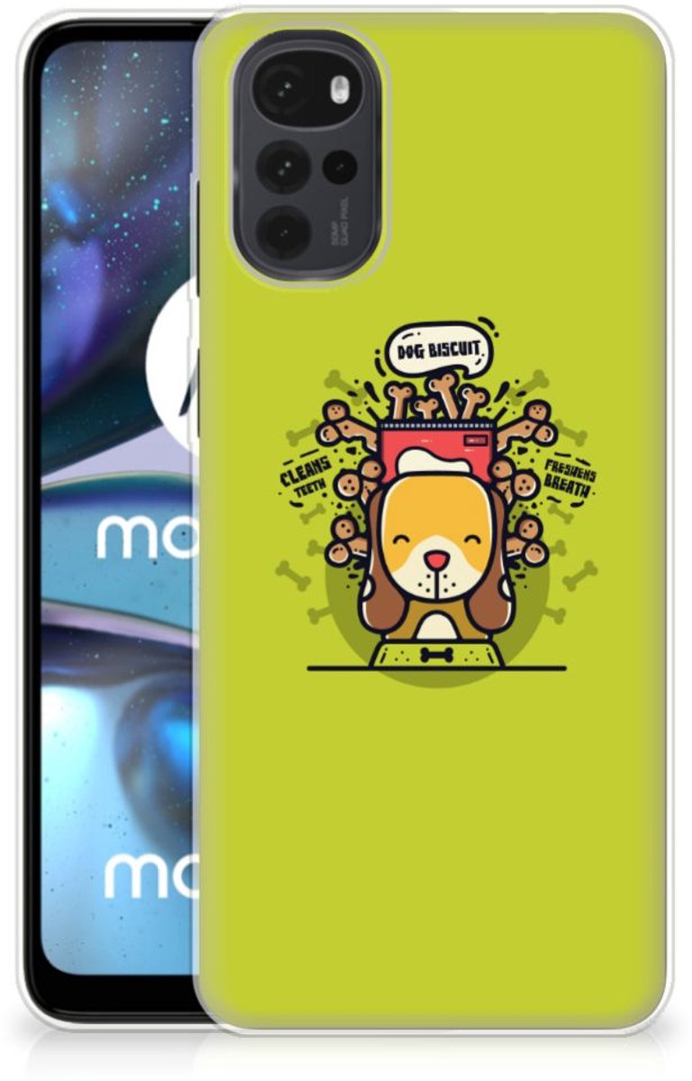 Motorola Moto G22 Telefoonhoesje met Naam Doggy Biscuit