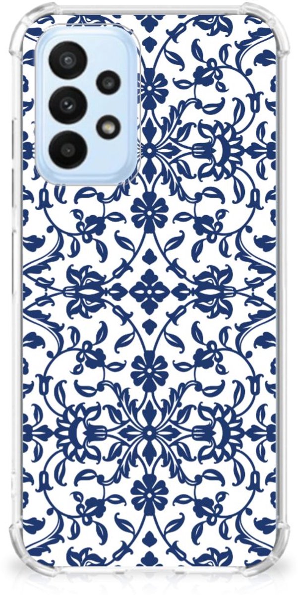 Samsung Galaxy A23 Case Flower Blue