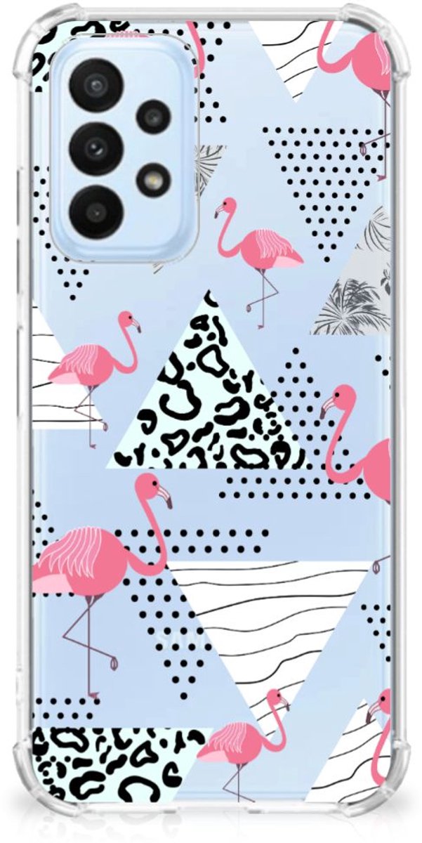 Samsung Galaxy A23 Case Anti-shock Flamingo Triangle