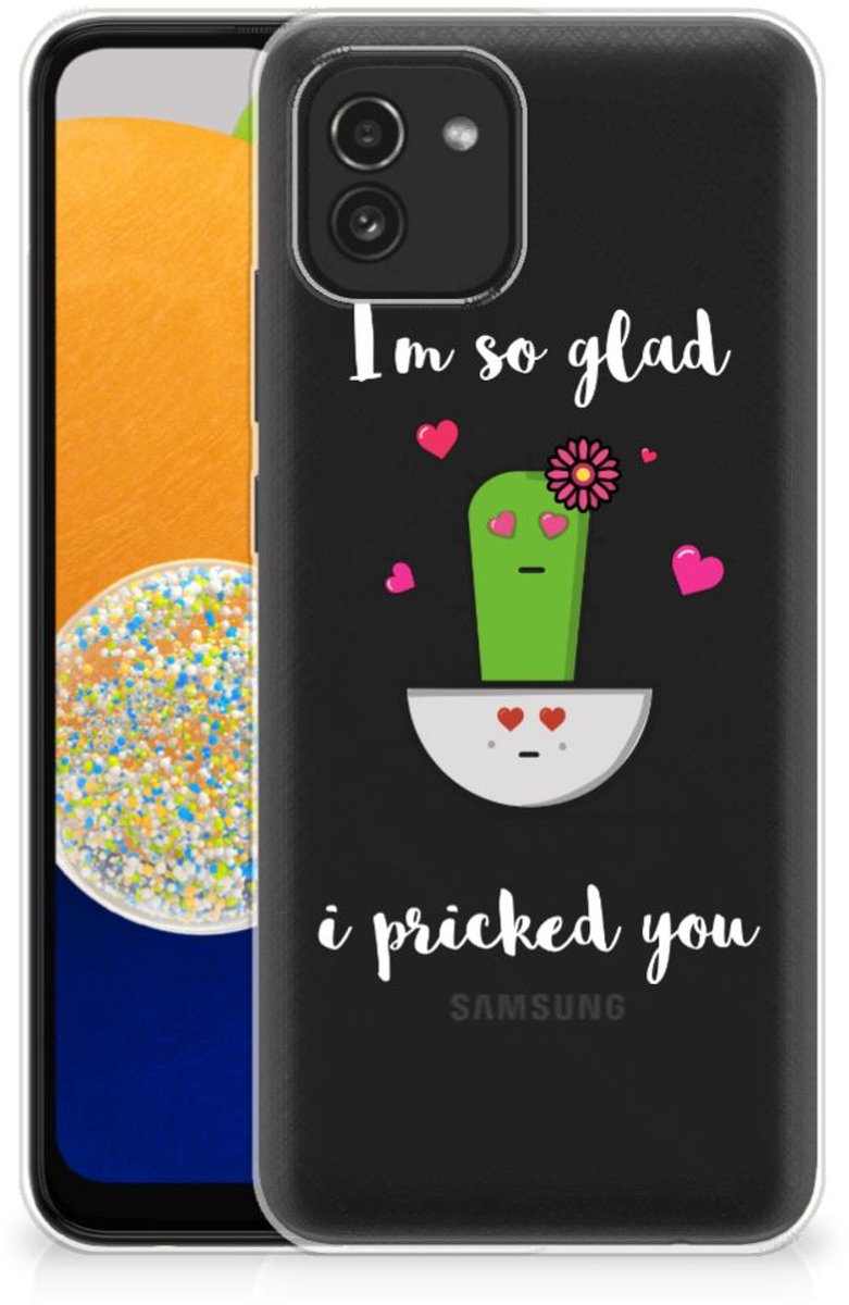 Samsung Galaxy A03 Telefoonhoesje met Naam Cactus Glad
