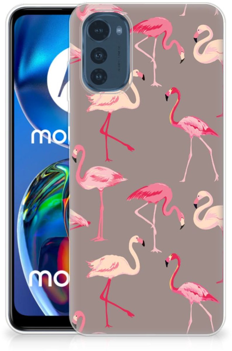 Motorola Moto E32/E32s TPU Hoesje Flamingo