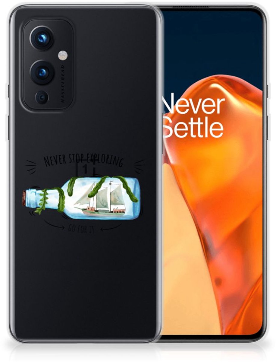 OnePlus 9 Telefoonhoesje met Naam Boho Bottle