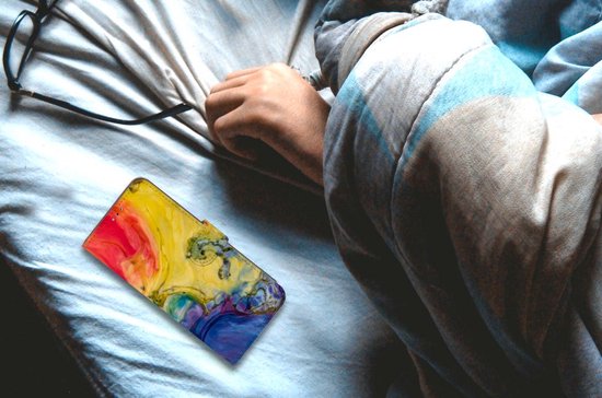 Portefeuille OPPO A16 | A16s Coque Smartphone Aquarelle Foncé