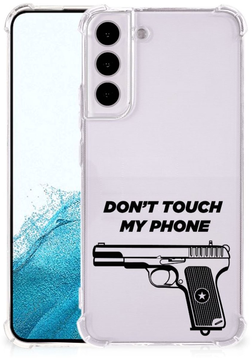 TPU Case Anti-Shock voor Samsung Galaxy S22 Plus Anti Shock Case Pistol DTMP