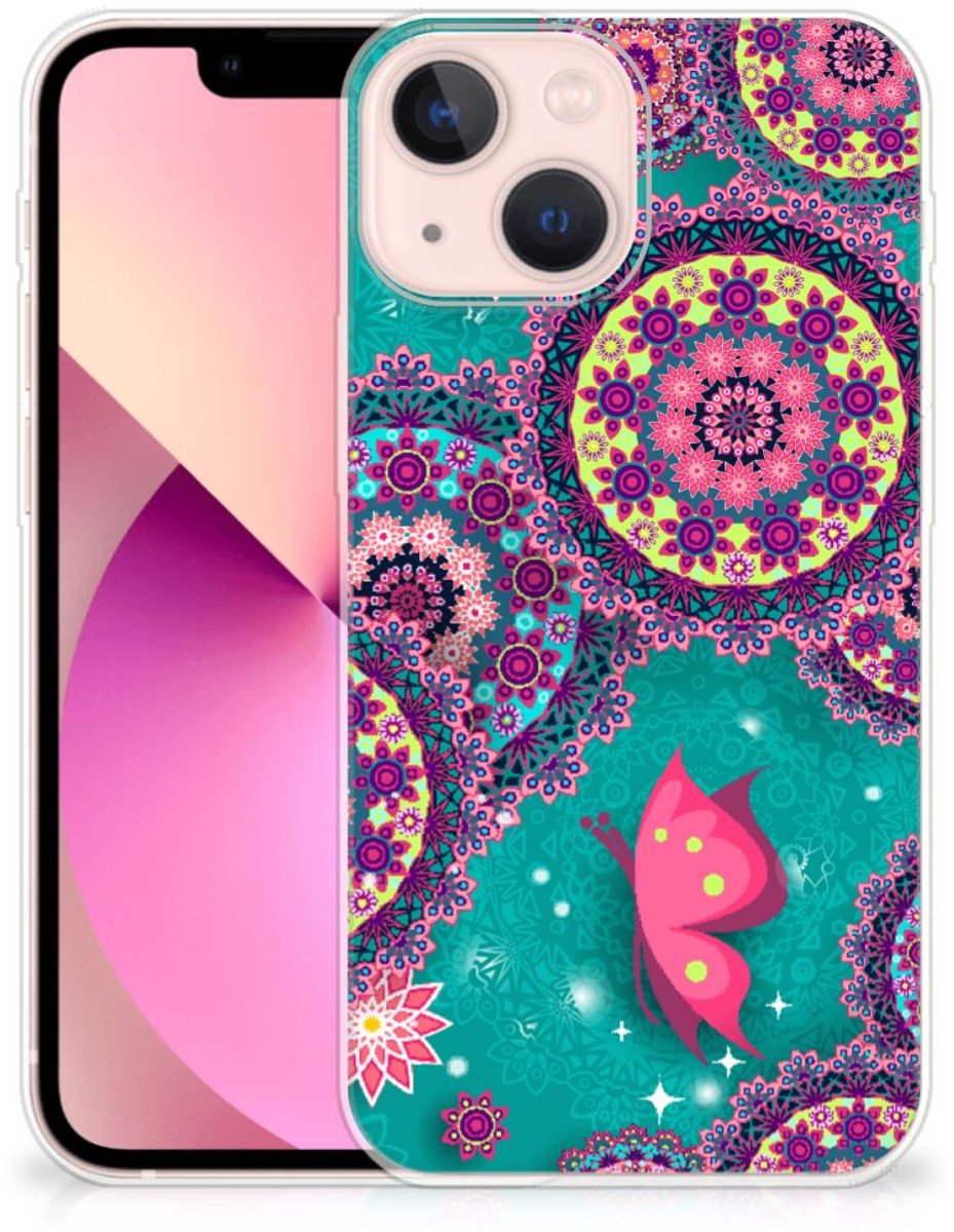iPhone 13 mini Hoesje maken Cirkels en Vlinders