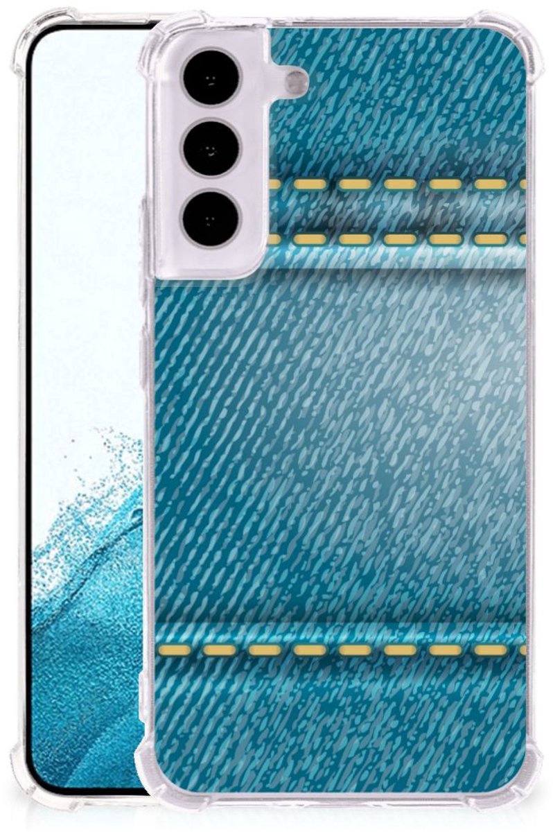 Samsung Galaxy S22 Anti Shock Bumper Case Jeans