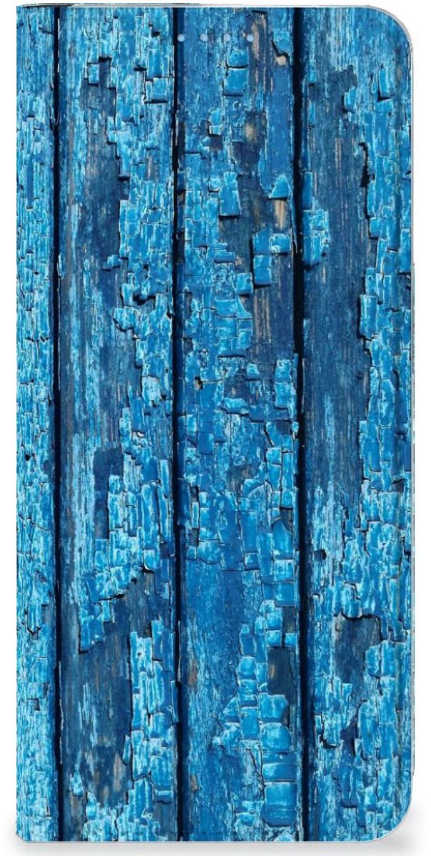 OPPO Reno8 Book Wallet Case Wood Blue