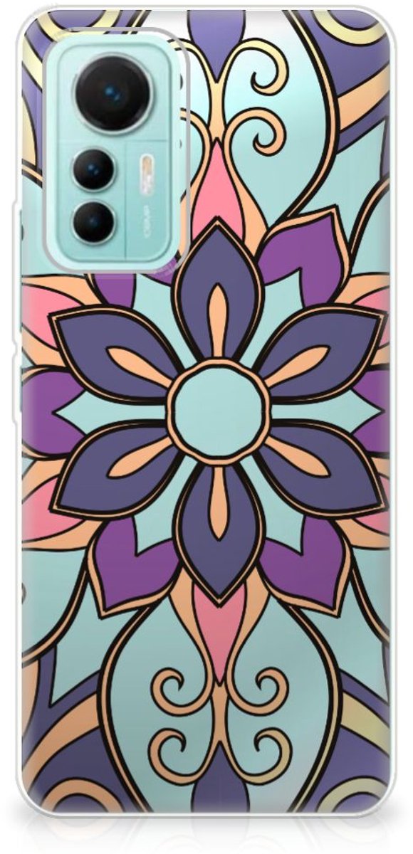Xiaomi 12 Lite TPU Case Purple Flower