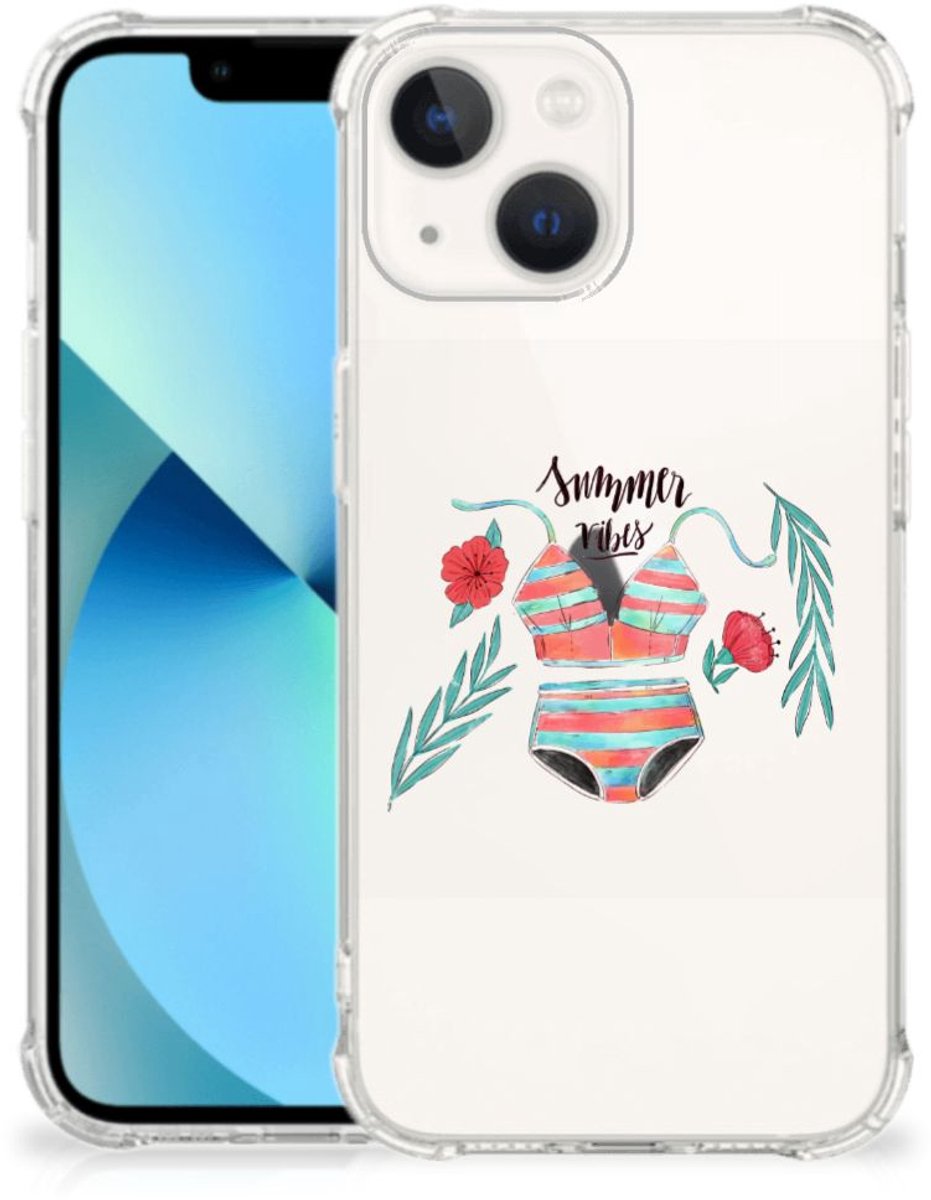 iPhone 13 mini Stevig Bumper Hoesje Boho Summer