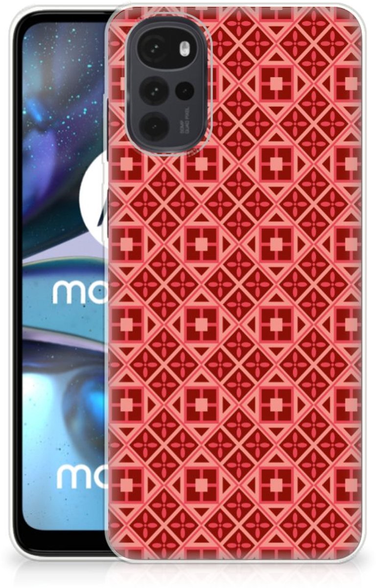 Motorola Moto G22 TPU bumper Batik Rood