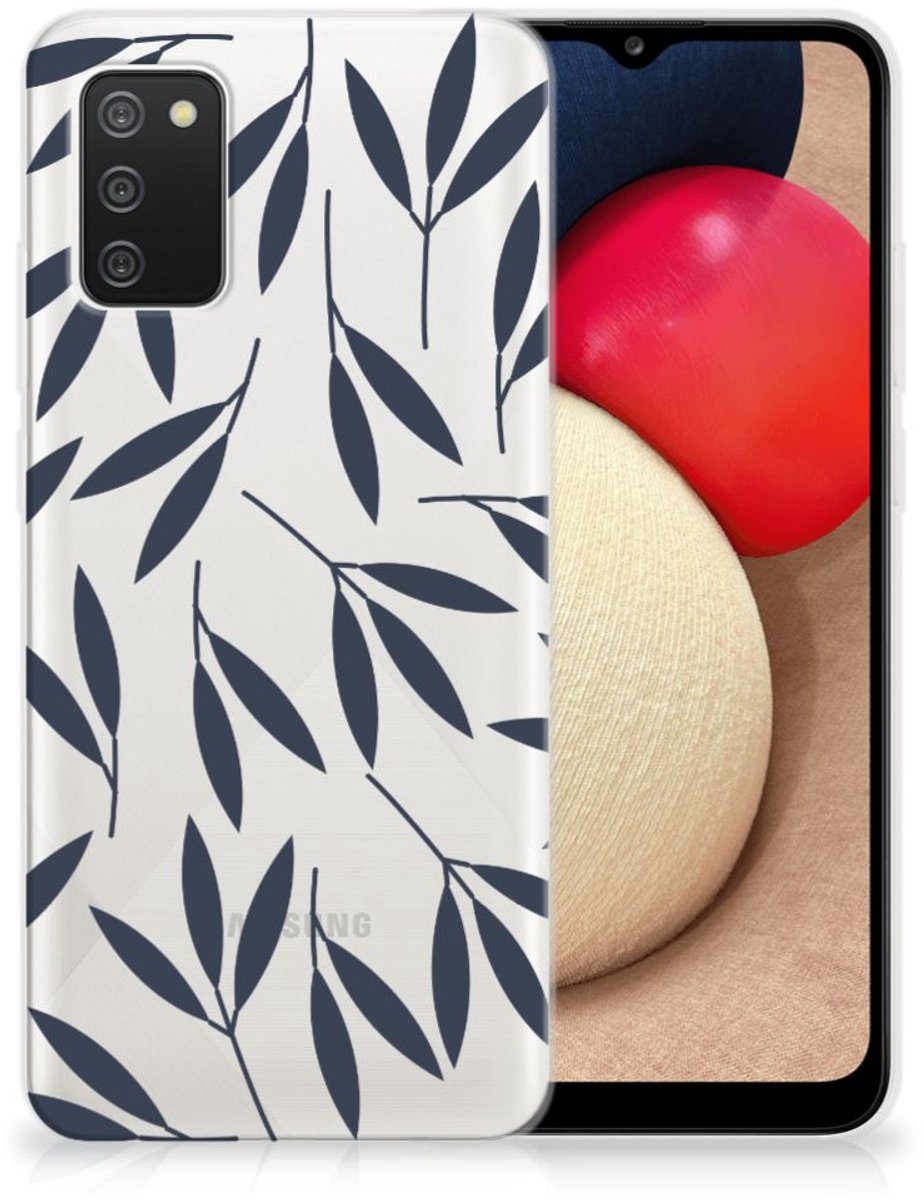 Samsung Galaxy A02s TPU Case Leaves Blue