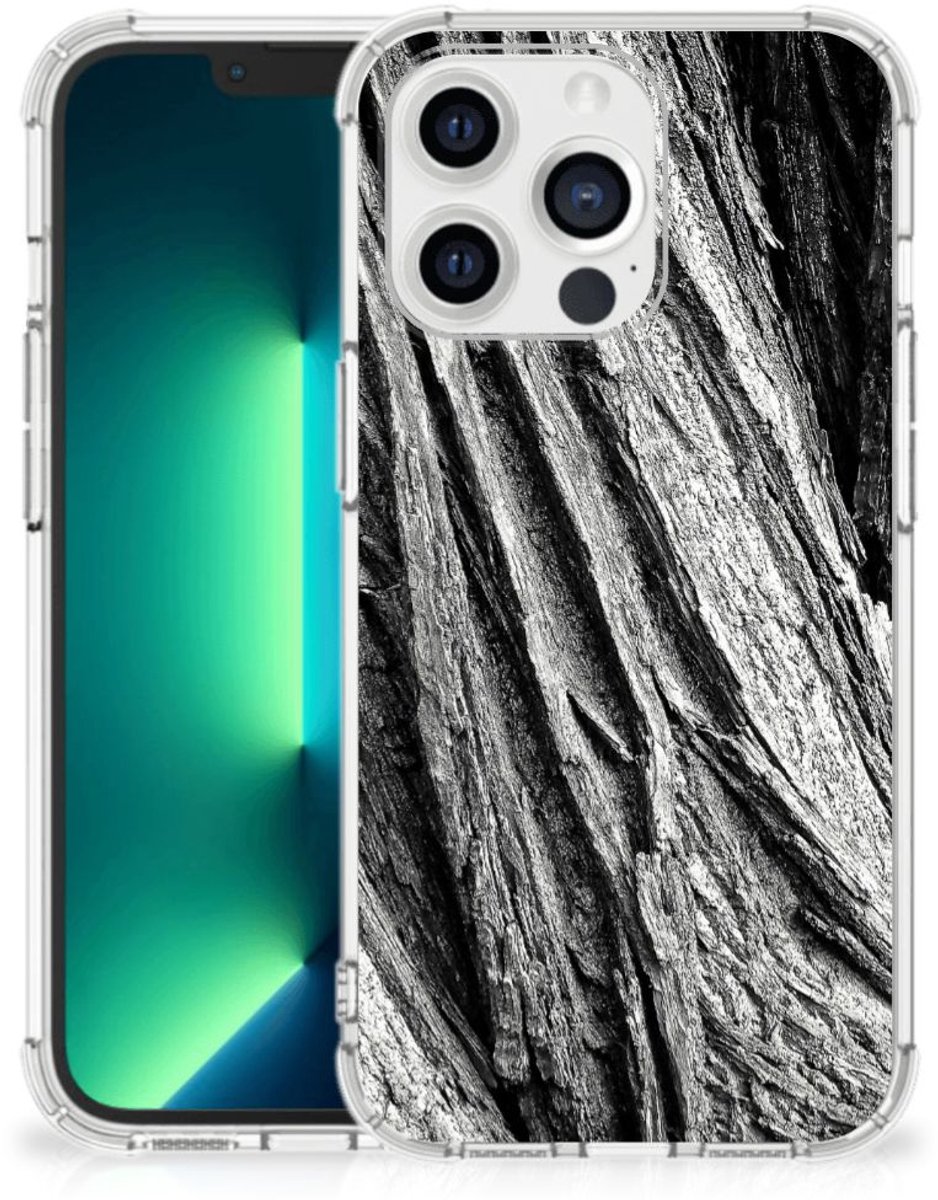 Stevig Telefoonhoesje iPhone 13 Pro Max Boomschors Grijs