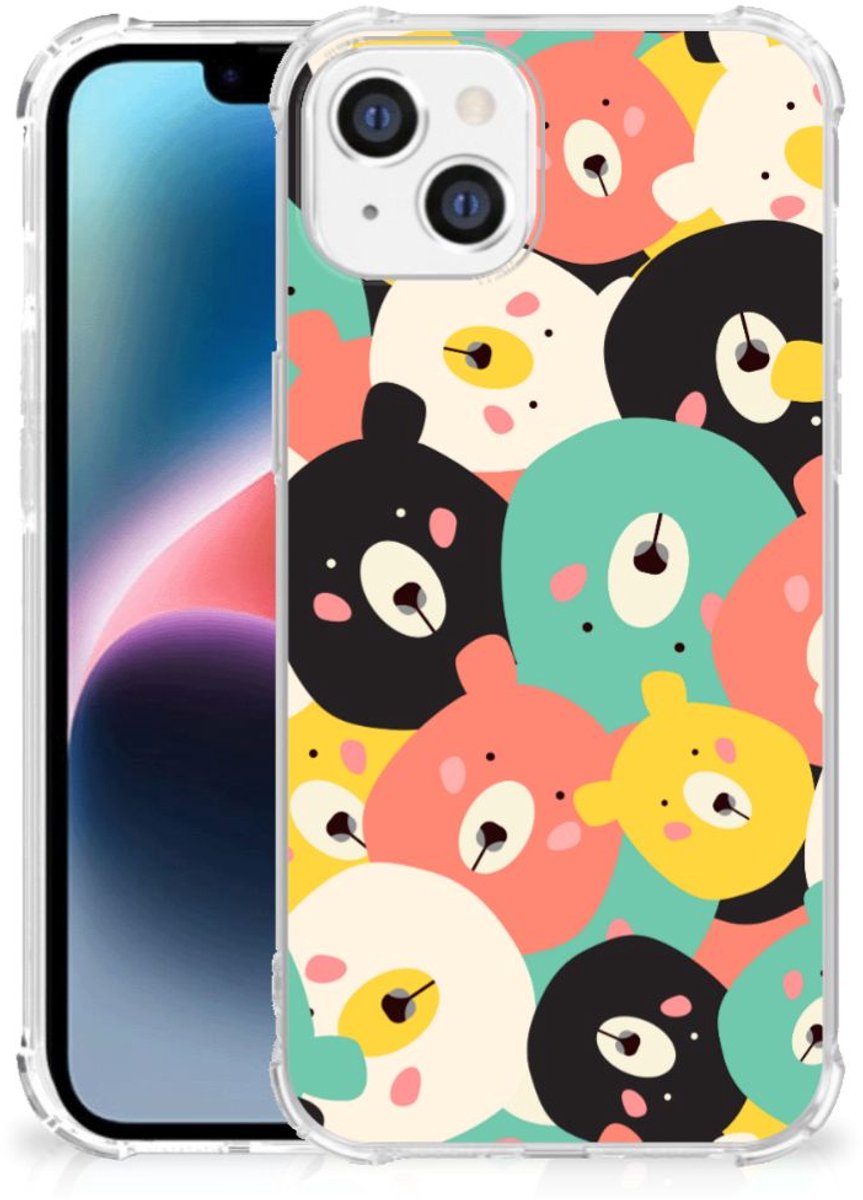 Apple iPhone 14 Plus Stevig Bumper Hoesje Bears