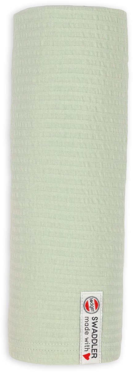 Goedkoopste Lodger - XL Inbakerdoek Groen 120x120 cm Multifunctioneel - Seersucker 0,3 TOG