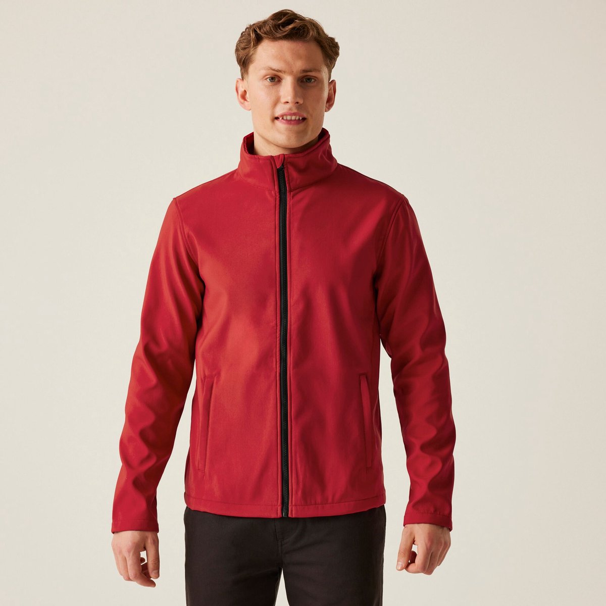 Jas Hiking Heren Waterdicht Ademend Rood