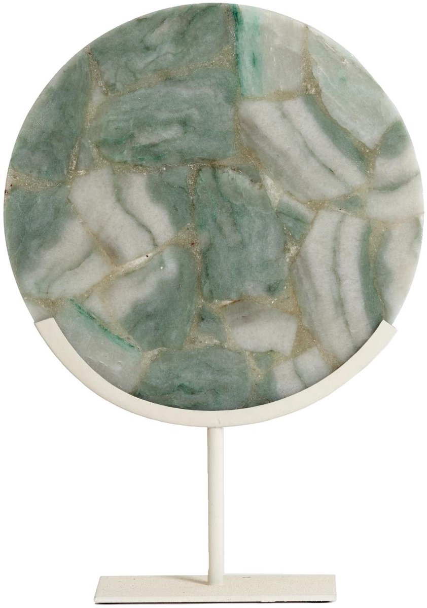 Ornament Gouya - Lichtgroen - 35x12x50cm - Modern - Steen - Moederdag - Moederdag cadeautje - Moederdag cadeau voor mama
