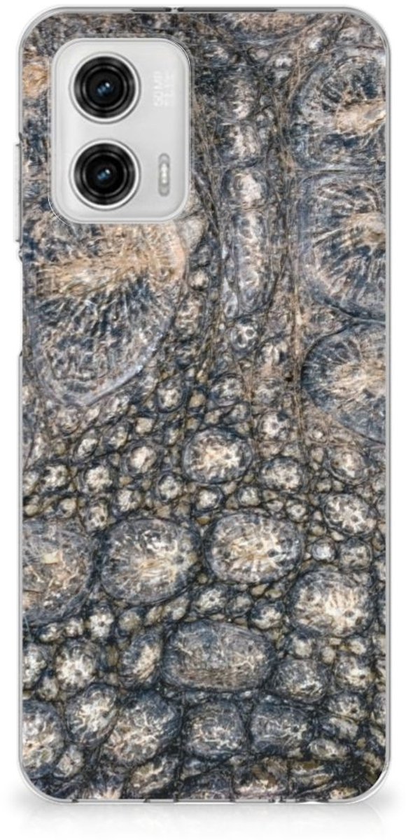 Motorola Moto G73 TPU Hoesje Krokodillenprint