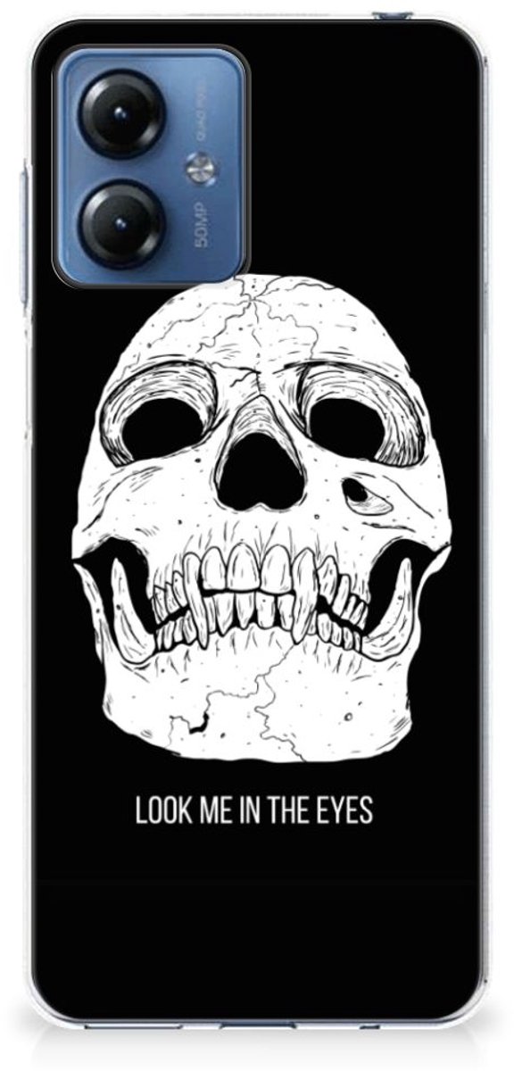 Silicone Back Case Motorola Moto G14 Skull Eyes