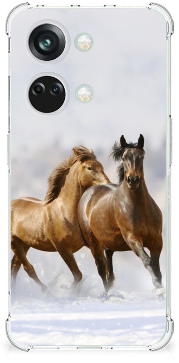 Back Cover voor OnePlus Nord 3 Case Anti-shock Paarden