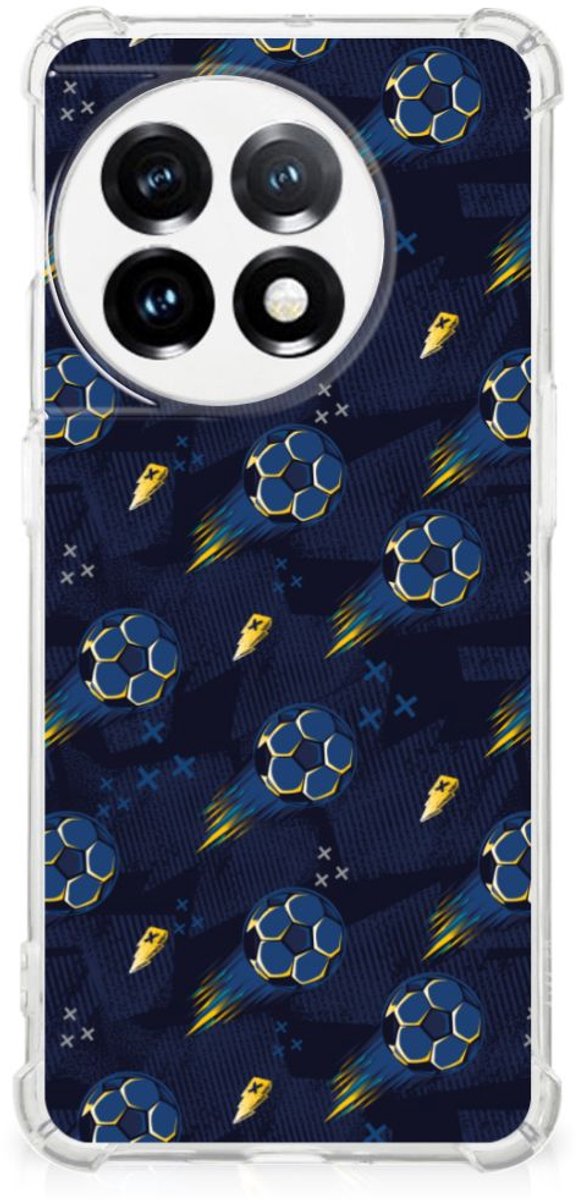 Doorzichtige Silicone Hoesje voor OnePlus 11 Voetbal