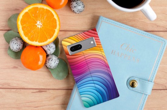 Étui avec support adapté à Google Pixel 7 Rainbow