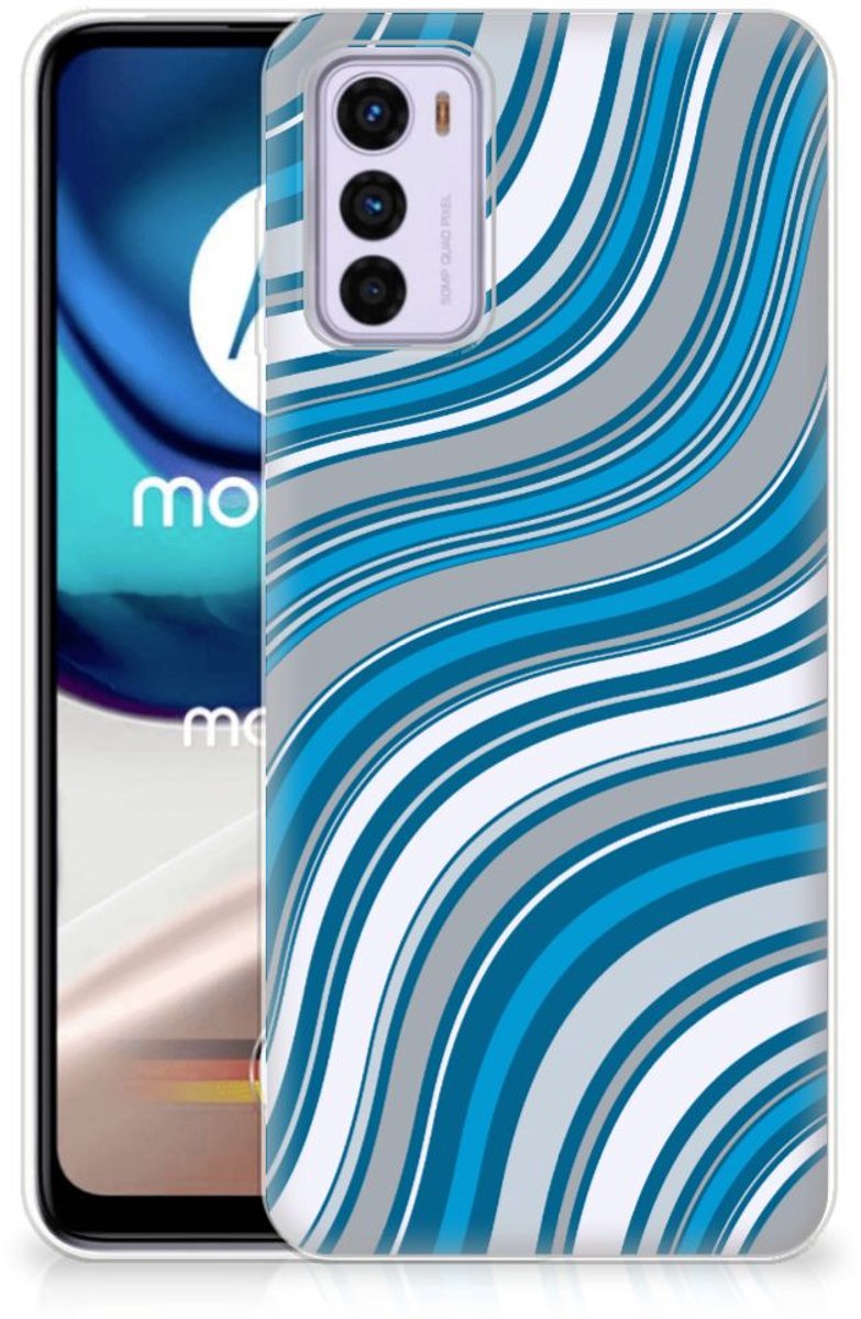 Motorola Moto G42 TPU bumper Waves Blue