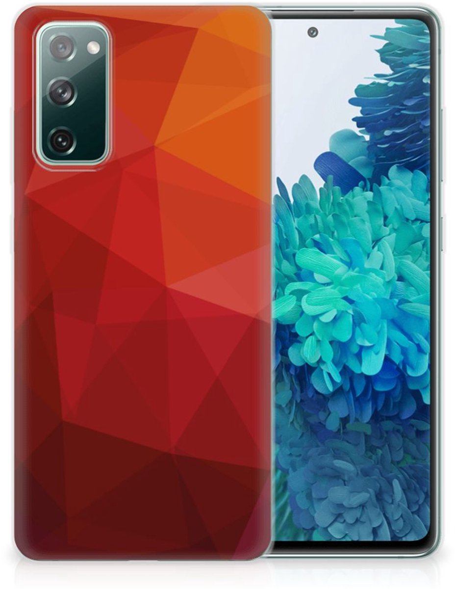 TPU Hoesje voor Samsung Galaxy S20 FE Polygon Red
