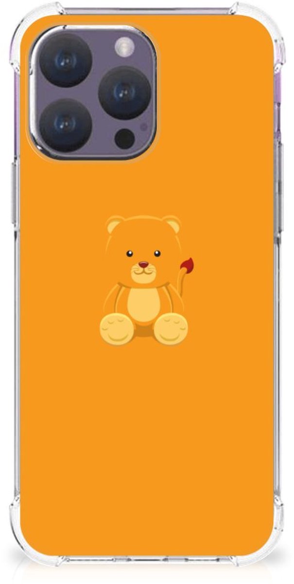 Back Cover voor iPhone 15 Pro Max Stevig Bumper Hoesje Baby Beer