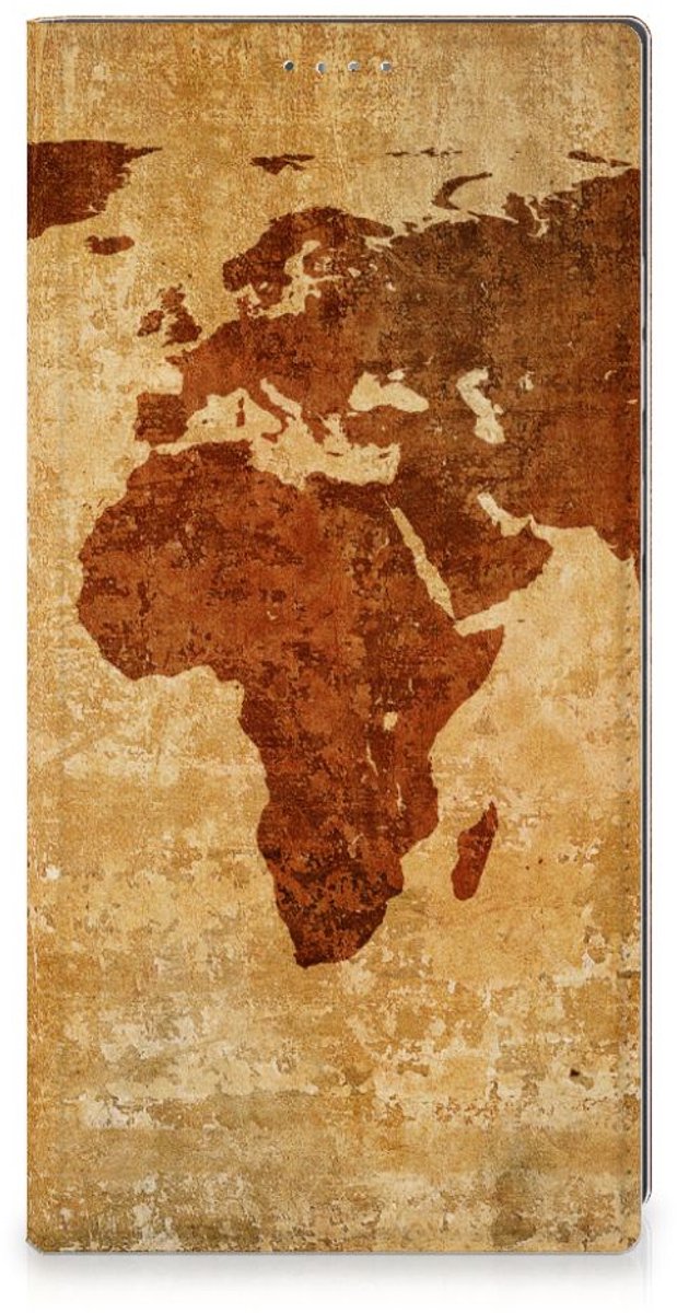 Samsung Galaxy S24 Ultra Book Cover Wereldkaart