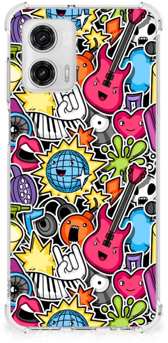 Motorola Moto G73 Anti Shock Bumper Case Punk Rock