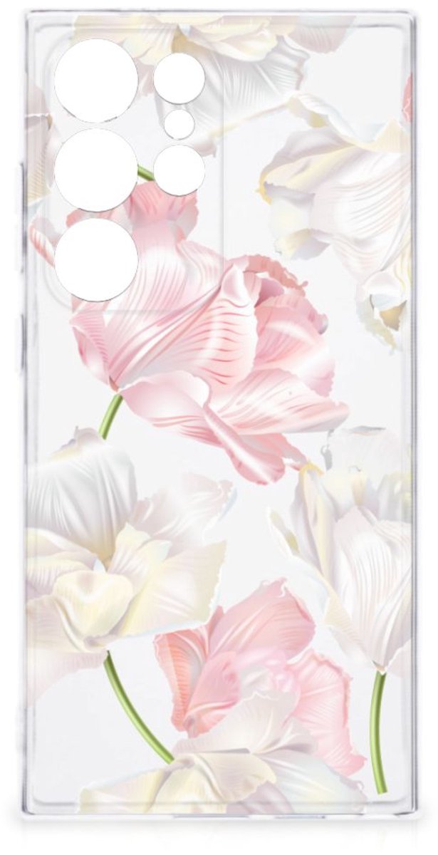 Back Cover voor Samsung Galaxy S24 Ultra TPU Case Lovely Flowers