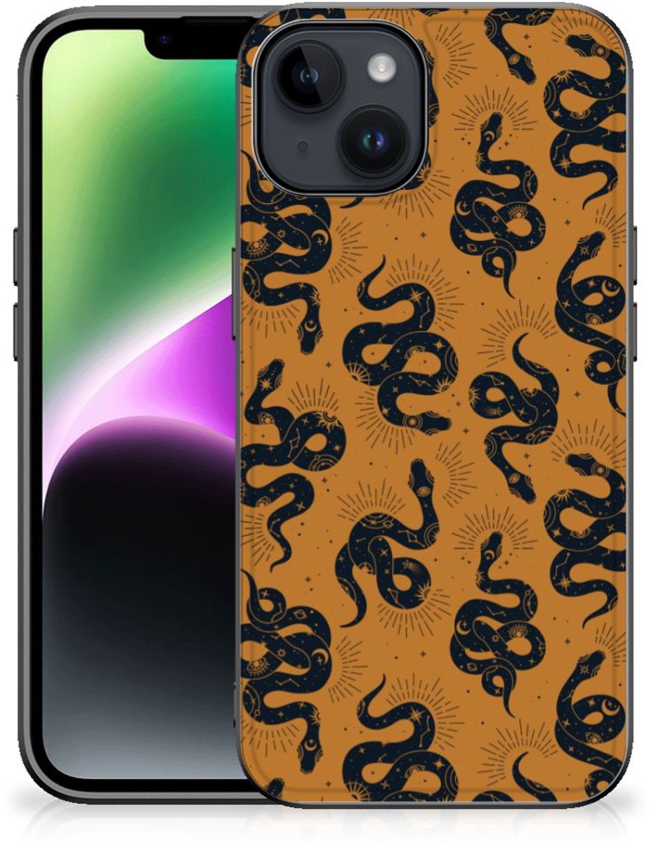 Dierenprint Telefoonhoesje voor iPhone 15 Snakes