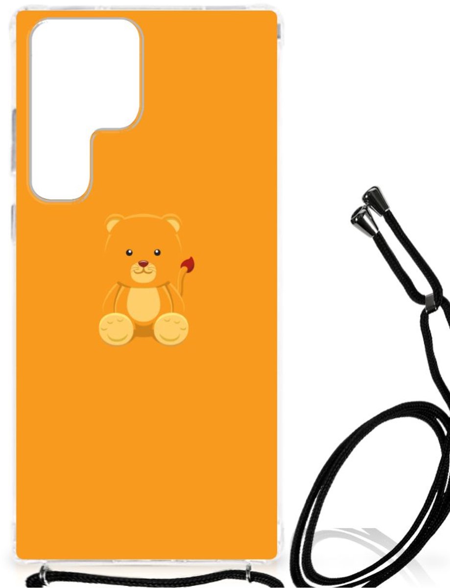 Samsung Galaxy S23 Ultra Stevig Bumper Hoesje Baby Beer