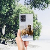 Étui portefeuille adapté pour Motorola Moto G54 Smart Cover Case Paarden