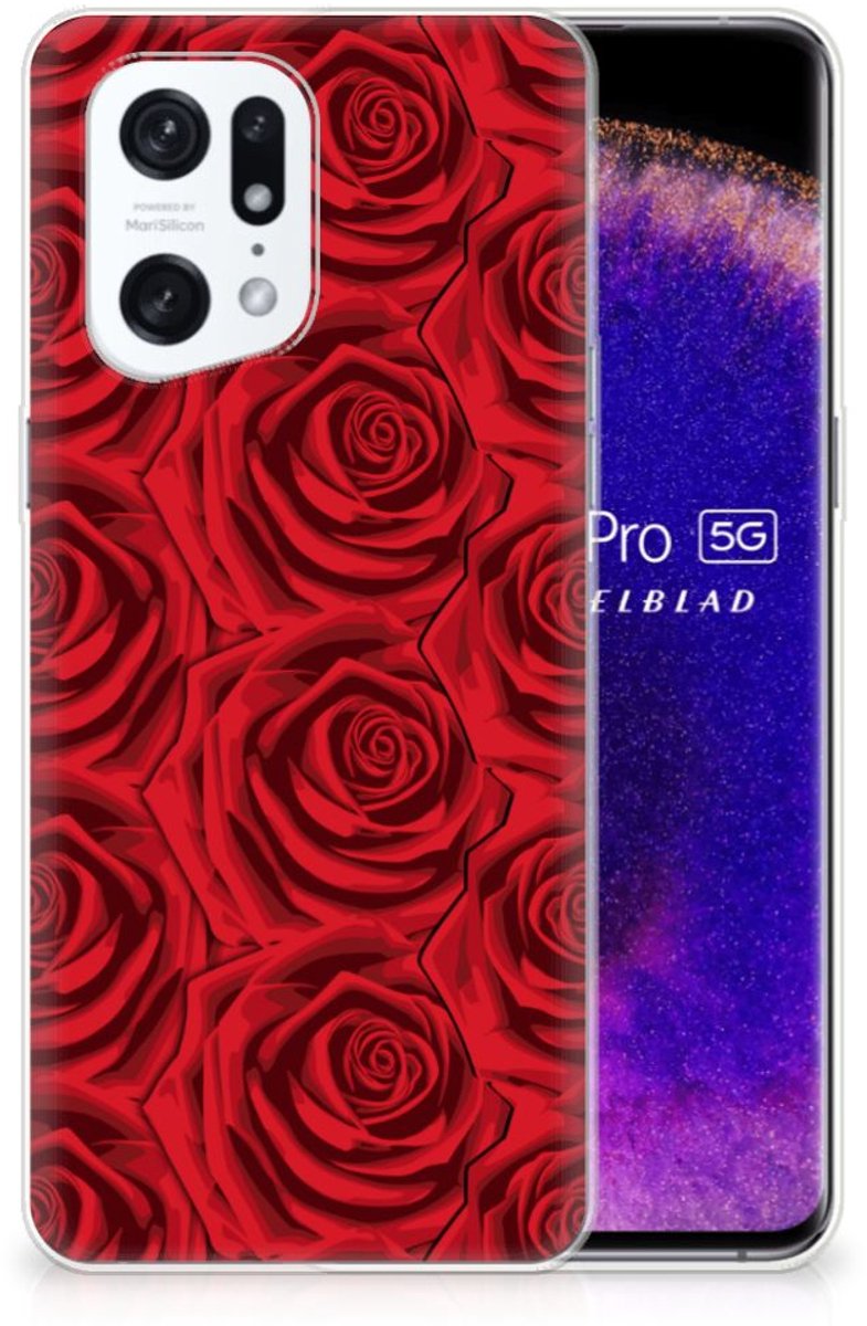 OPPO Find X5 Pro TPU Case Red Roses