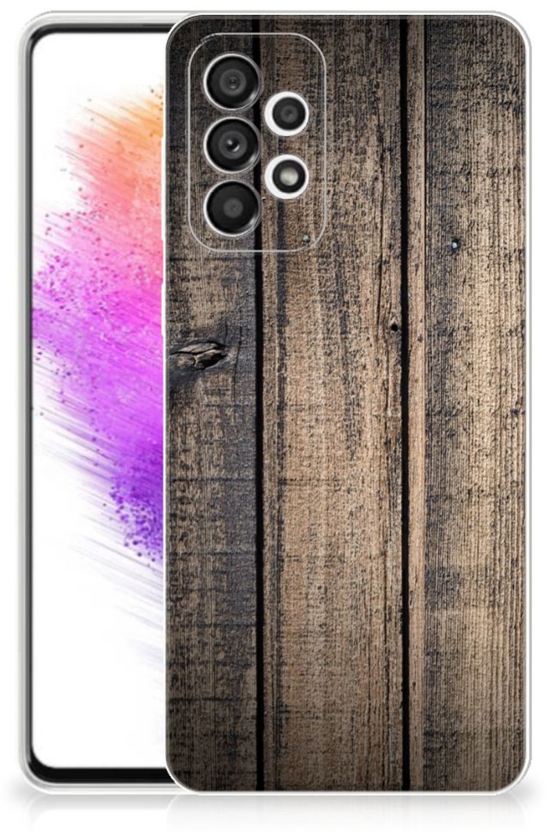 Samsung Galaxy A73 5G Bumper Hoesje Steigerhout
